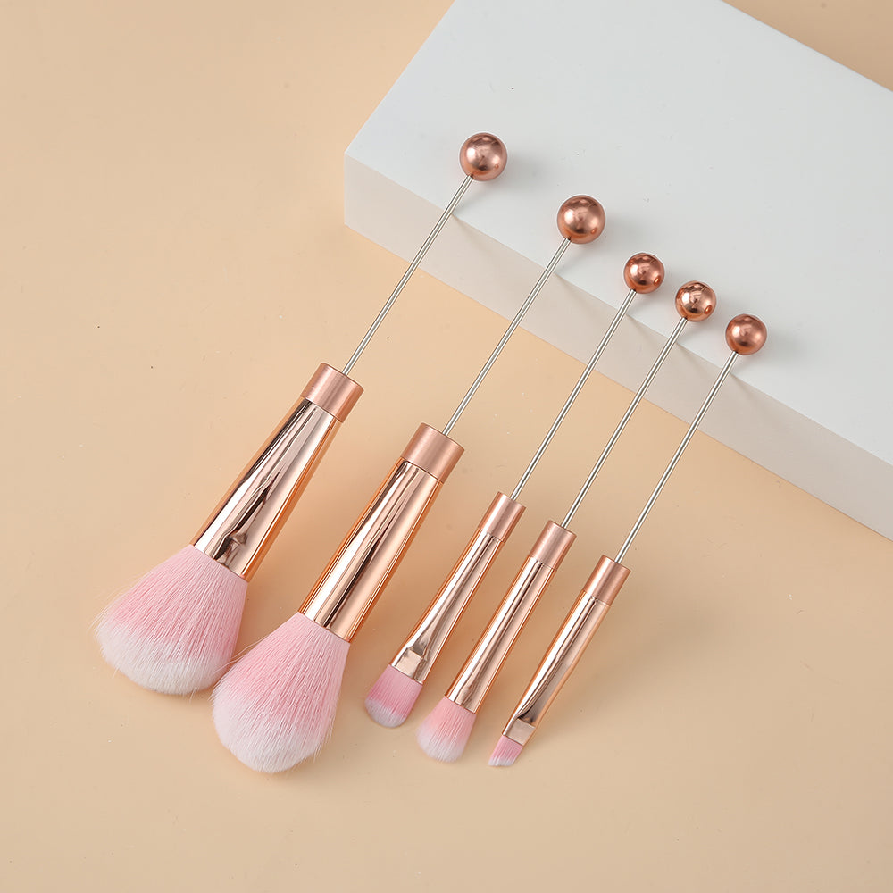 Wholesale Beadable Metal DIY Makeup Brush Set